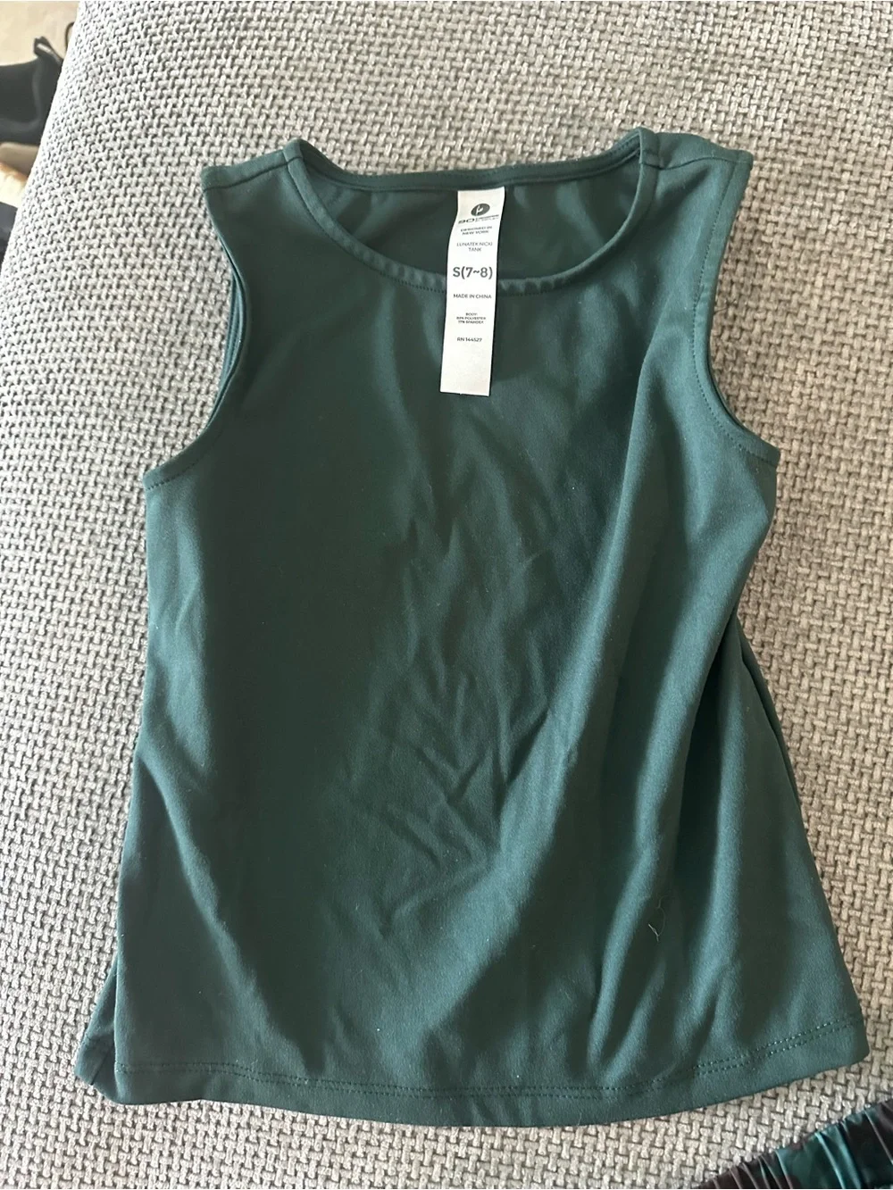 90 Degree By Reflex Girls Green Tank Top and Green Camo Shorts Set